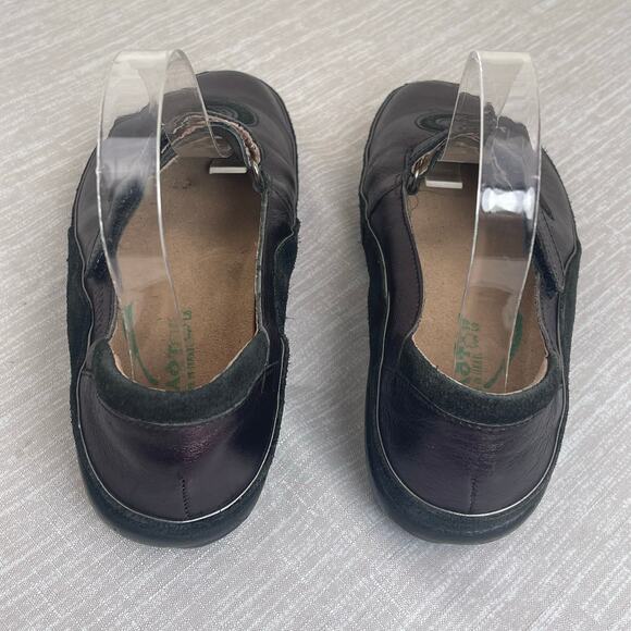 Naot Matai Mary Jane 37 EU Metallic Purple Leather Black Swirl Comfort Shoe US 6 - Picture 6 of 11